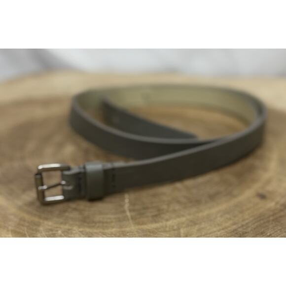 Gray Belt with Silver-Tone Buckle - Size Medium - Picture 3 of 12